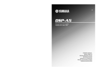 Yamaha DSPA-5 - Owners Manual 